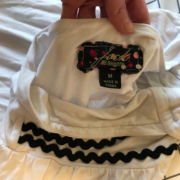 Jack by BB Dakota Y2K White Rick Rack Halter M - Picture 2 of 3